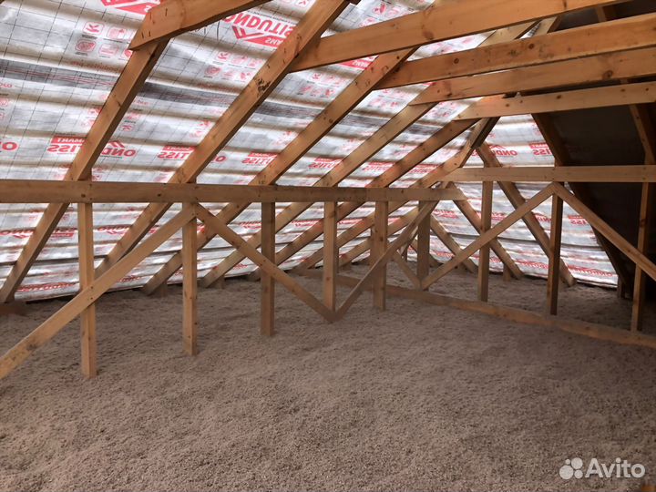 Утепление эковатой