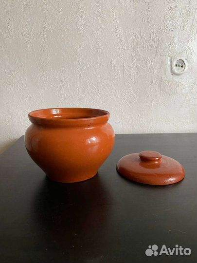 Горшок для запекания керамический