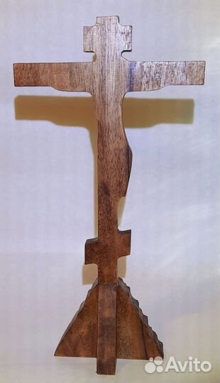 Крест резной распятие дерево Православный