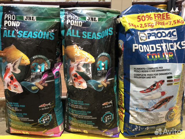 Корм для прудовой рыбы