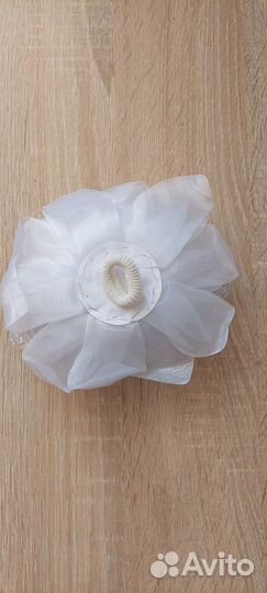 Банты для волос белые