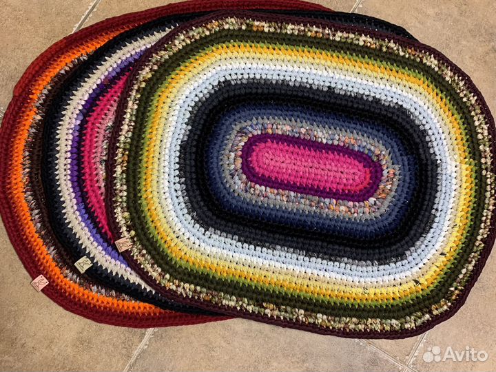 Вязанный коврик