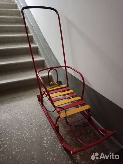 Детские санки с колесами