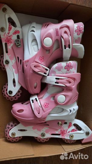 Ролики раздвижные Rush action 26-29 размера