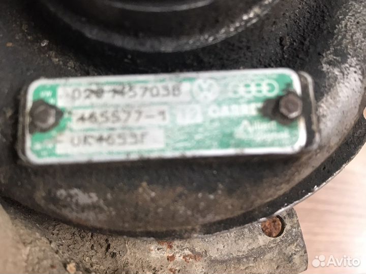 Турбина volkswagen Фольксваген