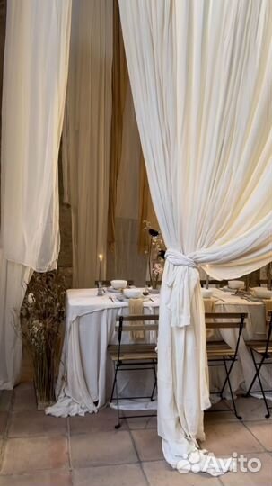 Декор для свадьбы.Тканевый декор.Тренд 2024