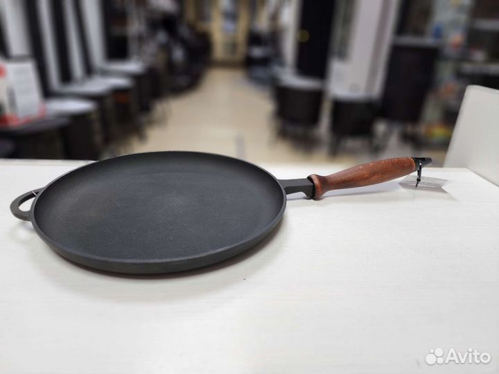 Сковорода блинная чугун 260*25мм
