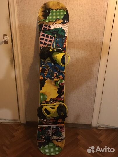 Сноуборд Buzrun 216 комплект 152 camber желтый