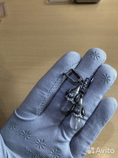 Скидка Серьги серебро 925