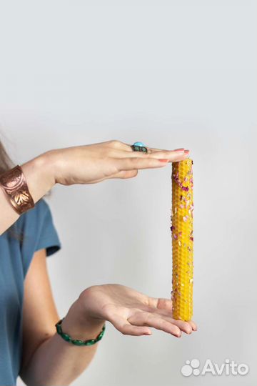 Свечи с травами ручная работа