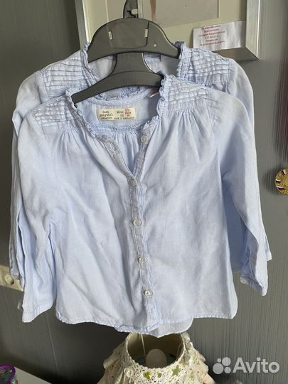 Рубашки Zara 98-104