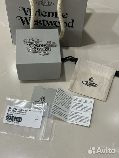 Серьги Vivienne Westwood оригинал