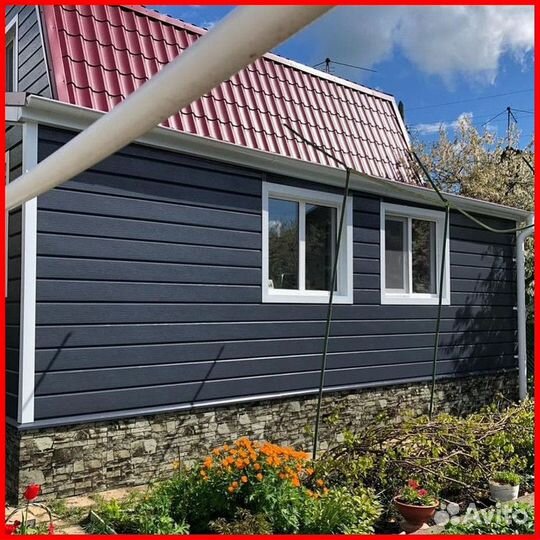 Фасад дома из сайдинга