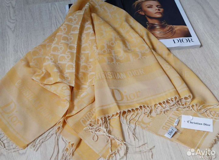 Платок серый 100/100 Christian Dior 9 цветов