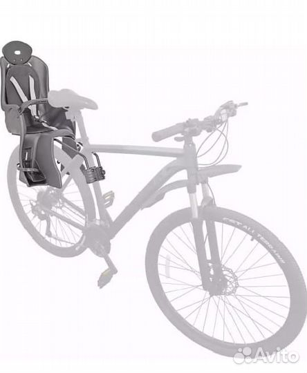 Детское велокресло на багажник до 22кг и багажник