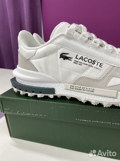 Кроссовки lacoste elite active белые мужские