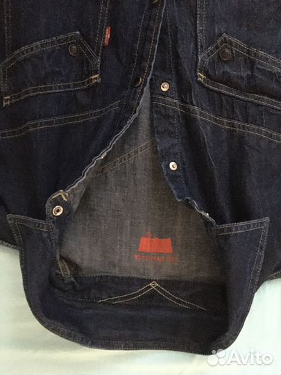 Джинсовая рубашка levis винтаж