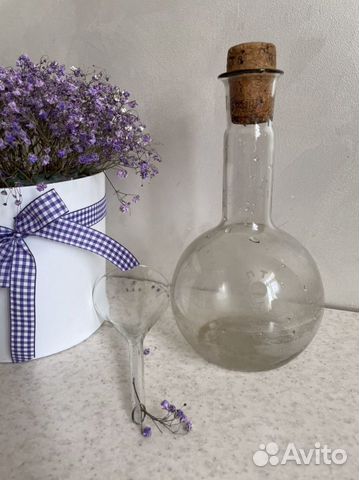 Колба стекло и воронка СССР 1950г