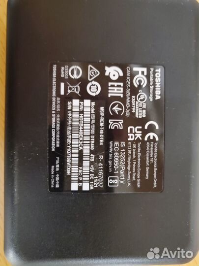 Toshiba portable storage 4tb внешний hdd