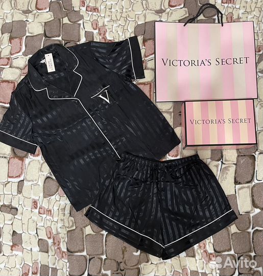 Пижама женская Victoria's secret черная