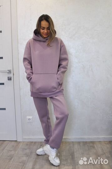 Утепленный женский костюм на флисе