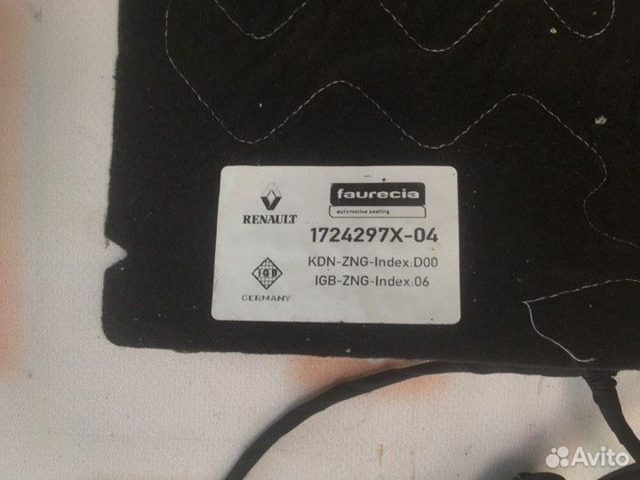 Подогрев сидения передний левый Renault Duster HSM