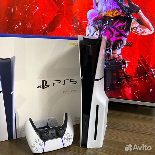 Sony PlayStation 5 Slim+куча игр/гарантия/чек