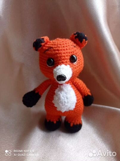Игрушка ручной работы лисёнок