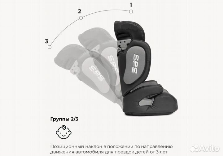 Автомобильное кресло Kenga isofix 3-12 лет