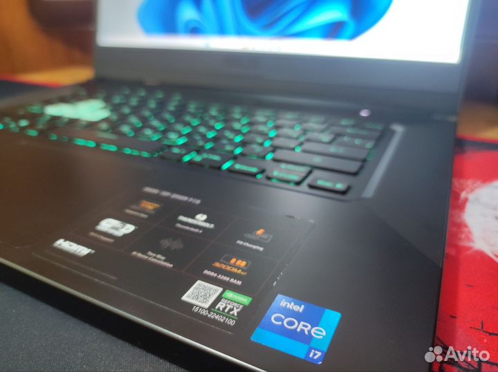 Ноутбук asus core i7 48gb rtx 3070