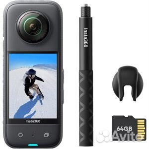 Экшн-камера insta360 X3 (Get-Set Kit), черный