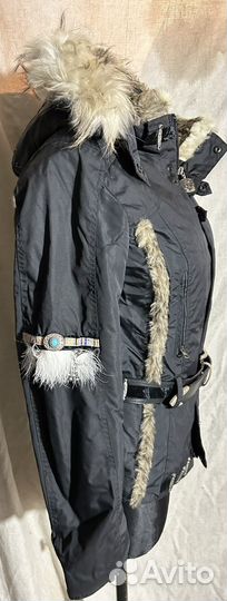 Куртка женская зимняя 48 размер черная