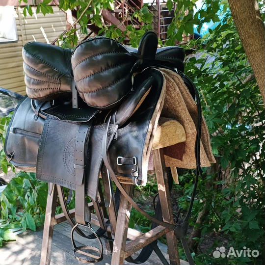 Седло для лошади охотничье на базе кавалерийского