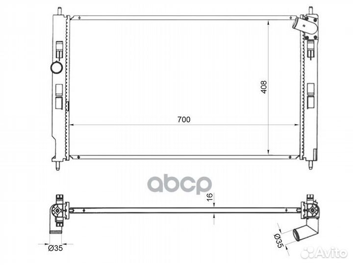 Радиатор Mitsubishi ASX 10-16 / Lancer 07-10