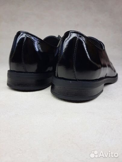 Кожаные туфли (армейские лабутены) (Арт.95650)