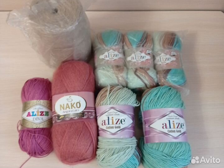 Джутовая нить и пряжа для вязания