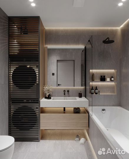 Перегородки / двери, реечные / жалюзи, под ключ