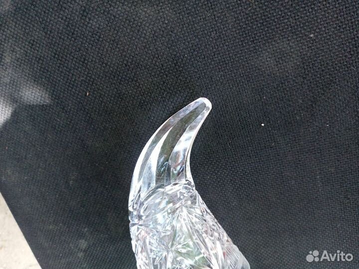 Рог бокал хрустальный