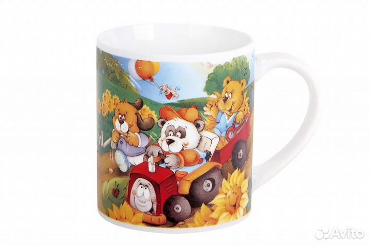 Кружка 220мл медвежата Фарфор/тмтв/кр