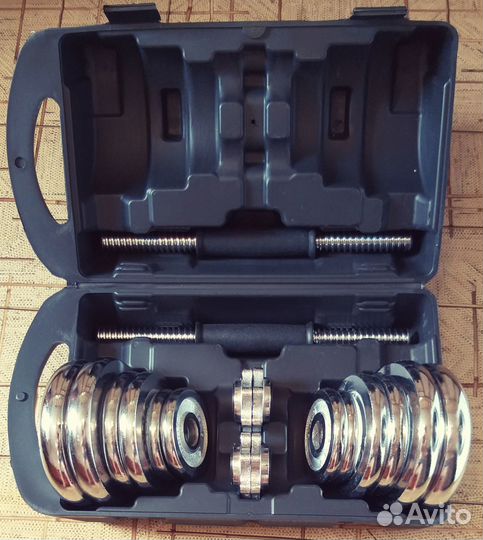 Гантели разборные 20кг в кейсе york