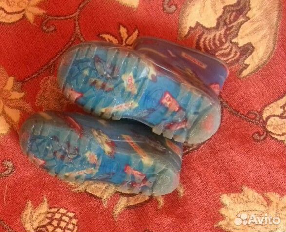 Резиновые сапоги 25 размер с утепленным носочком