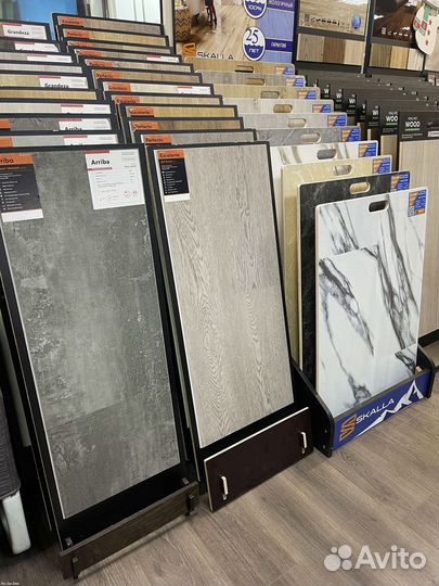 Кварц виниловый ламинат / Ламинат влагостойкий