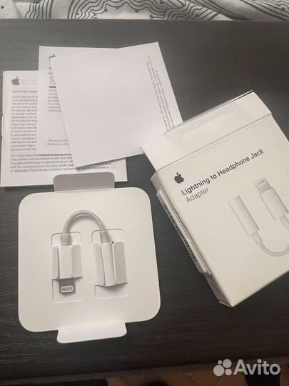 Переходник apple оригинал lighting- 3.5мм