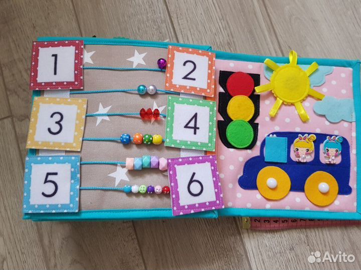 Развивающая книга из фетра