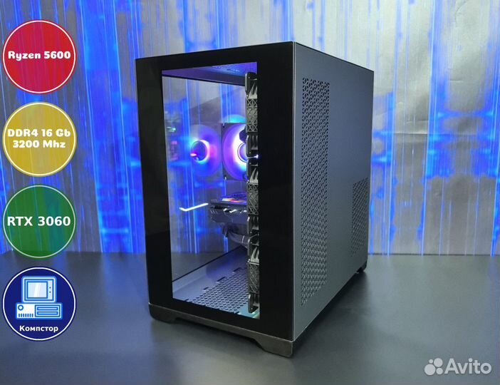 Игровая система AMD5600-RTX3050-16DDR4-RNX1762-A520