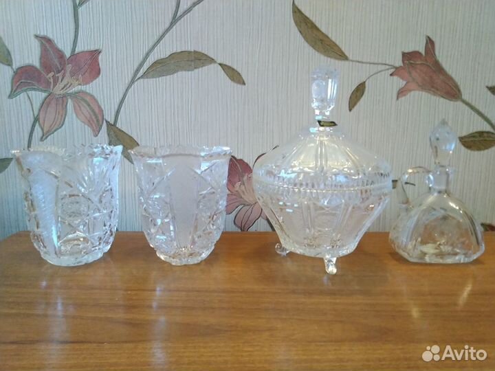 Вазы и другая посуда хрусталь из СССР