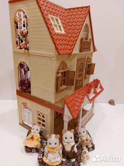 Sylvanian families домик семейка котов