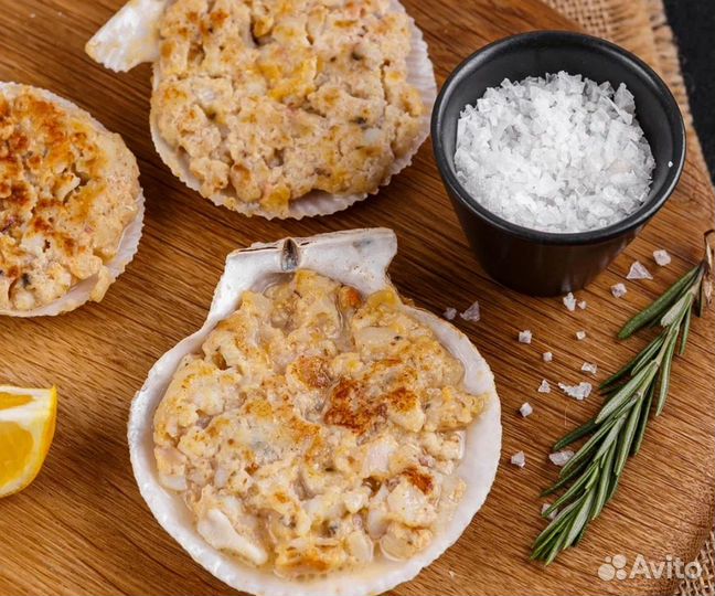 Гребешок по-шанхайски с мидией