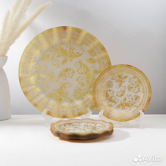 Набор столовый 'Растительный узор', 7 предметов d3