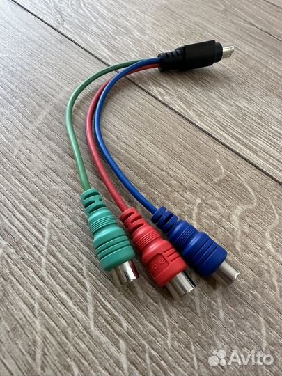 Видео кабель S-video на 3-RCA RGB